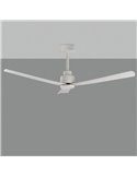 Ventilateur de plafond GREGAL blanc, MOTEUR DC 35W, CL.I, Télécommande