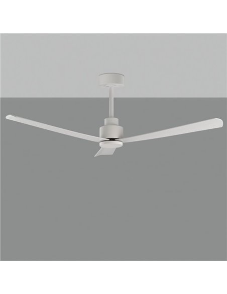Ventilador de techo GREGAL Blanco, MOTOR DC 35W, CL.I, Mando a distancia