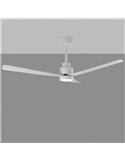 Ventilador de techo GREGAL Blanco, MOTOR DC 35W, CL.I, Mando a distancia