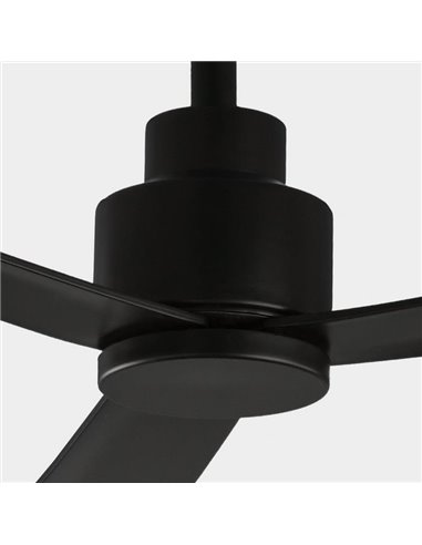 Ventilateur de plafond GREGAL noir, MOTEUR DC 35W, CL.I, Télécommande
