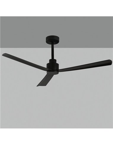 Ventilateur de plafond GREGAL noir, MOTEUR DC 35W, CL.I, Télécommande