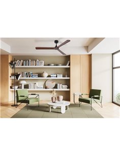 Ventilateur de plafond ROK sans éclairage Noir, MOTEUR DC 32W, CL.I, Télécommande 2