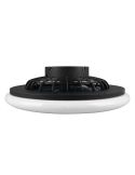 Ventilador de techo plafón con luz LED STRALSUND Negro mate detalle