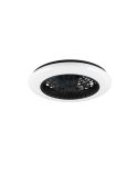 Ventilador de techo plafón con luz LED STRALSUND Negro mate| LeonLeds