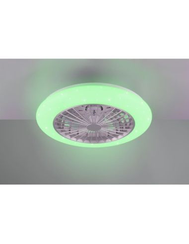 Ventilador techo regulable LED STRALSUND Titanio 3 velocidades| LeonLeds