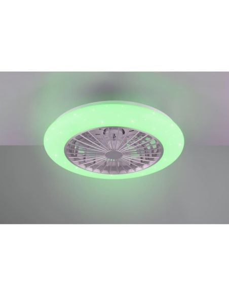 Ventilador techo regulable LED STRALSUND Titanio 3 velocidades| LeonLeds