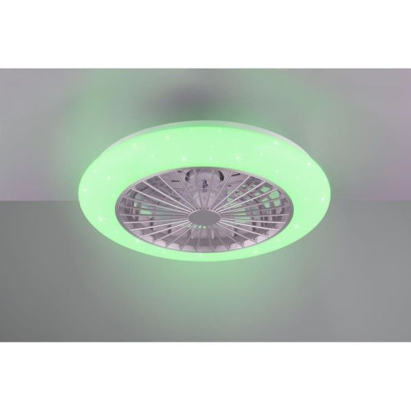 Ventilador techo regulable LED STRALSUND Titanio 3 velocidades| LeonLeds