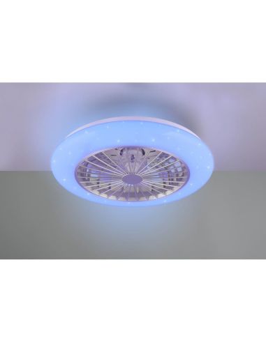 STRALSUND Titanium Ventilateur de plafond réglable LED 3 vitesses | LéonLeds