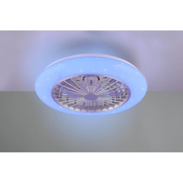 Ventilador techo regulable LED STRALSUND Titanio 3 velocidades| LeonLeds