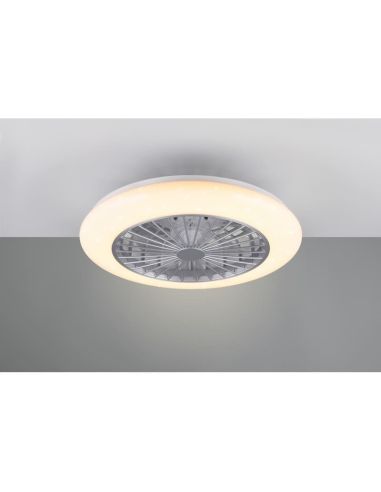 Ventilador techo regulable LED STRALSUND Titanio 3 velocidades| LeonLeds