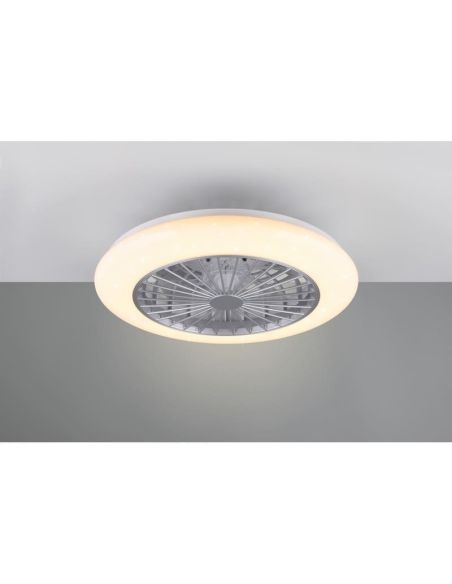 Ventilador techo regulable LED STRALSUND Titanio 3 velocidades| LeonLeds