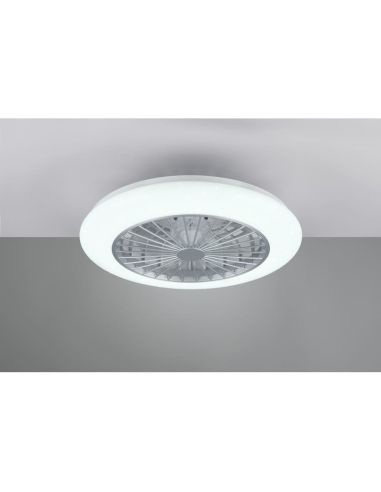STRALSUND Titanium Ventilateur de plafond réglable LED 3 vitesses | LéonLeds