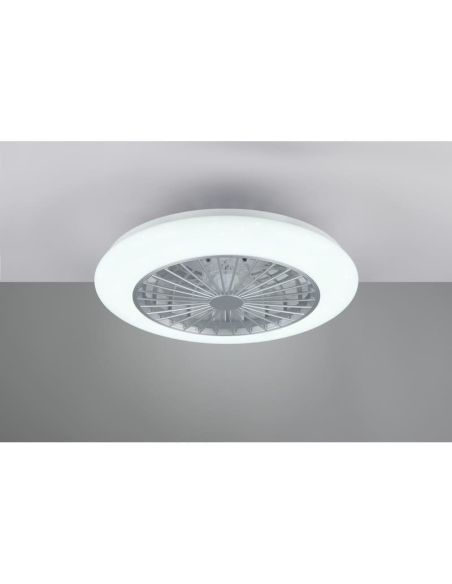 STRALSUND Titanium Ventilateur de plafond réglable LED 3 vitesses | LéonLeds