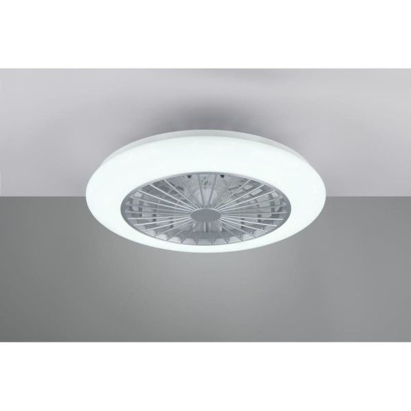 Ventilador techo regulable LED STRALSUND Titanio 3 velocidades| LeonLeds