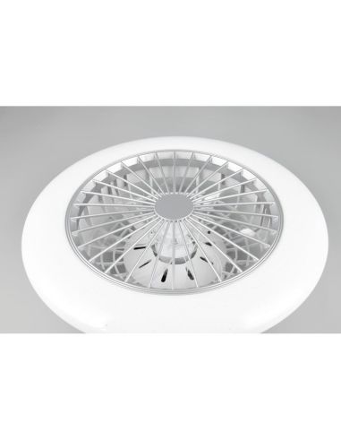 STRALSUND Titanium Ventilateur de plafond réglable LED 3 vitesses | LéonLeds