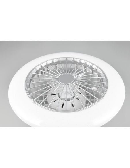 STRALSUND Titanium Ventilateur de plafond réglable LED 3 vitesses | LéonLeds