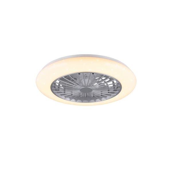 STRALSUND Titanium Ventilateur de plafond réglable LED 3 vitesses | LéonLeds
