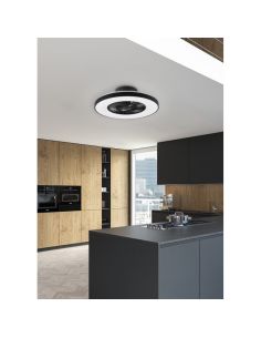 Ventilador de techo con luz LED HALMSTADT regulable| LeonLeds 2