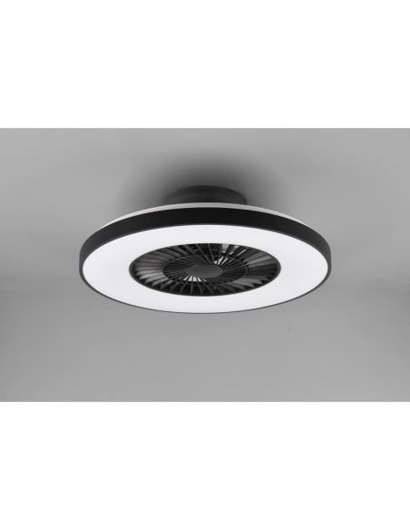 Ventilador de teto HALMSTADT com luz LED regulável | LeonLeds