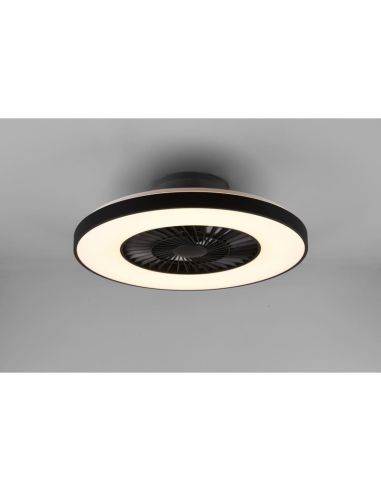 HALMSTADT ventilateur de plafond avec lumière LED dimmable | LéonLeds