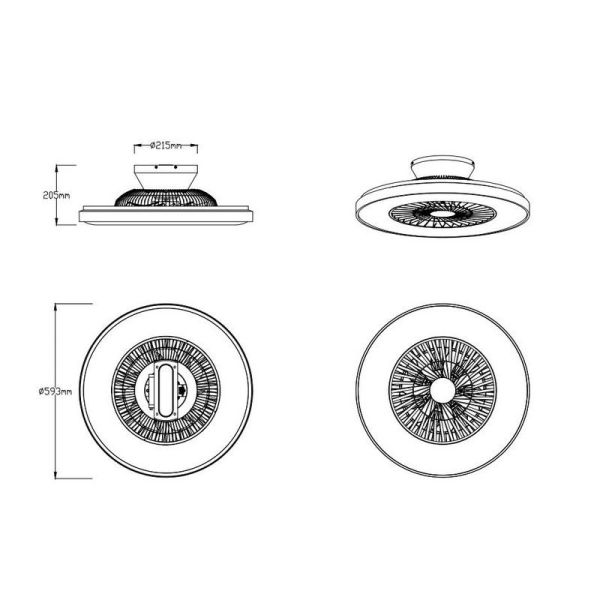 Ventilateur de plafond avec lumière...