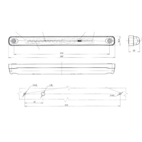Piloto Was 2 funciones Antiniebla y marcha atrás | Leonleds