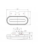 Piloto Led ADR Lateral delantero trasero FT-070+K con soporte de Fristom efecto Neon | Leonleds