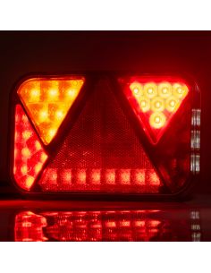 Feu arrière LED CanBus intégré avec connecteur 5 broches avec éclairage de plaque d'immatriculation 12V Fristom | LéonLeds 2