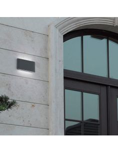 Aplique pared LED exterior THAMES II luz arriba y abajo blanco| LeonLeds 2