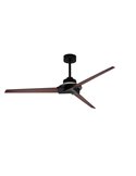 Ventilador de techo con luz LED indirecta 20W BRISA MINI Ø150cm 40W Negro+Madera 2700K-5000K, 1400 Lm aspas reversibles