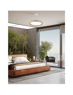 Ventilador de teto LED MISTRAL 50W com lâminas dobráveis 30W Madeira 2700K-5000K, 3200 Lm 2