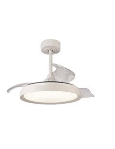 Ventilateur LED 40W MISTRAL MINI 28W Blanc 2700K-5000K, 2500 Lm