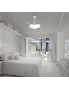 Ventilateur LED 40W MISTRAL MINI 28W Blanc 2700K-5000K, 2500 Lm 2