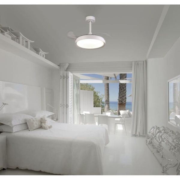 Ventilador LED 40W MISTRAL MINI 28W Blanco 2700K-5000K, 2500 Lm