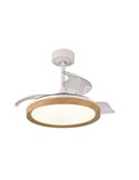 Ventilador LED 40W MISTRAL MINI 28W Madera 2700K-5000K, 2500 Lm