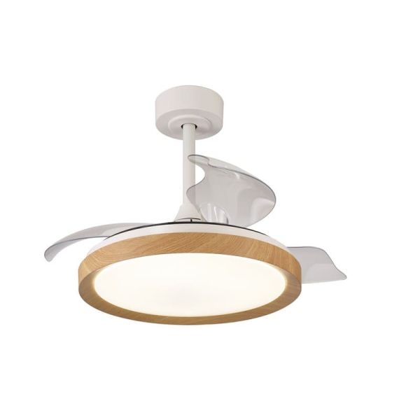 Ventilador LED 40W MISTRAL MINI 28W Madera 2700K-5000K, 2500 Lm