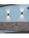 Aplique pared LED con luz arriba y abajo COLORADO exterior 20cm en el exterior