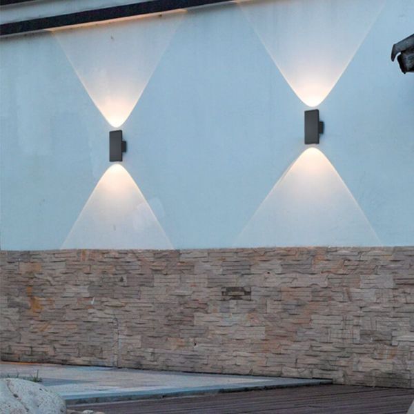 Aplique pared LED con luz arriba y abajo COLORADO exterior 20cm en el exterior
