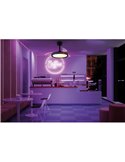 Ventilador Lámpara LED RGB Raimbow NORTH de 40W y 28W de potencia Negro 2700K-6500K, 2500 Lm