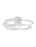 Ventilador LED 24W con aspas toroidales ROSE 22W Blanco 2700K-5000K, 2000 Lm