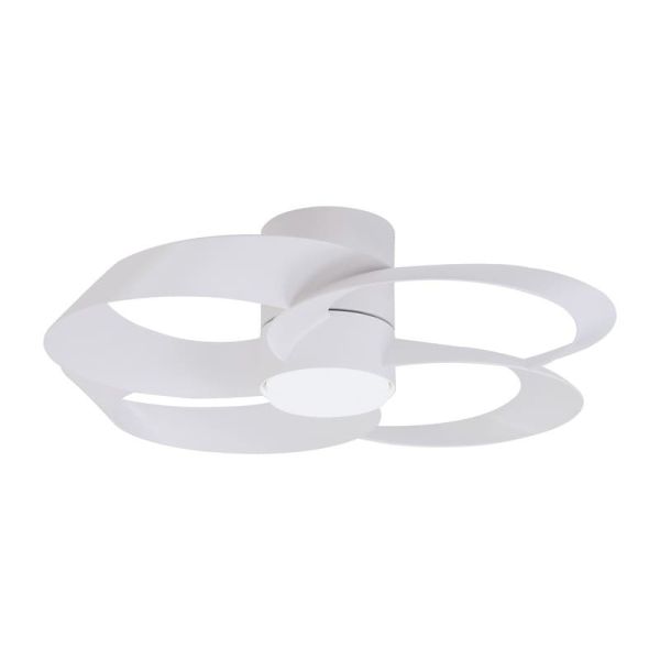 Ventilador LED 24W con aspas toroidales ROSE 22W Blanco 2700K-5000K, 2000 Lm