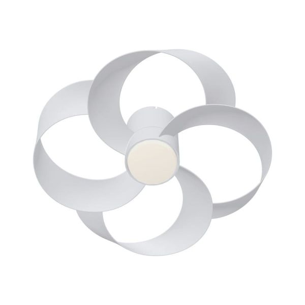 Ventilador LED 24W con aspas toroidales ROSE 22W Blanco 2700K-5000K, 2000 Lm