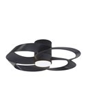 Ventilador LED 24W con aspas toroidales ROSE 22W Negro 2700K-5000K, 2000 Lm