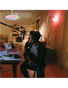 Ventilador Lámpara LED 50W RGB Raimbow SIBERIA 30W Negro 2700K-5000K, 3200 Lm  2