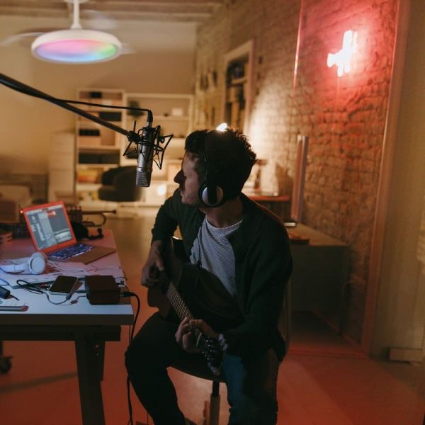 Ventilador Lámpara LED 50W RGB Raimbow SIBERIA 30W Negro 2700K-5000K, 3200 Lm 