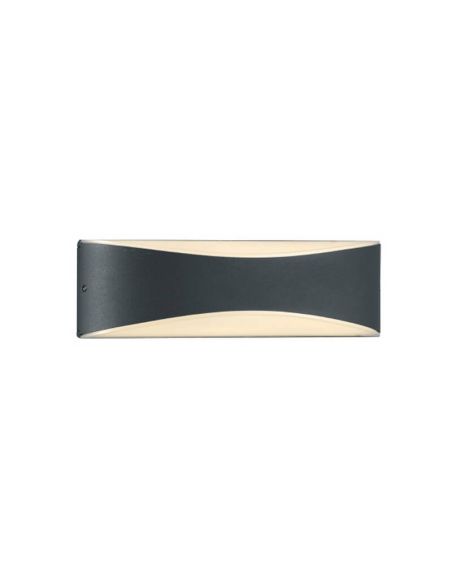 Aplique de pared LED alargado 23cm KONDA exterior IP65 | LeonLeds