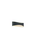 Aplique de pared LED alargado 23cm KONDA exterior IP65 vista lateral
