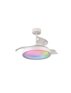 MANTRA Ventilatore A Soffitto Con Luce LED ALASKA Mini, 45W, Bianco, 2500Lm, 2700K-5000K Regolabile - 2