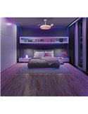 Ventilador Lámpara LED 40W RGB Raimbow SIBERIA MINI 28W Negro 2700K-5000K, 2500 Lm Ø43cm