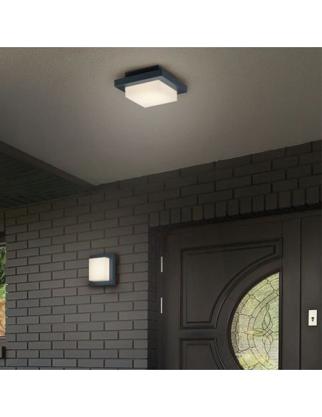 Aplique de pared LED/plafón de techo exterior HONDO cuadrado ejemplo de uso